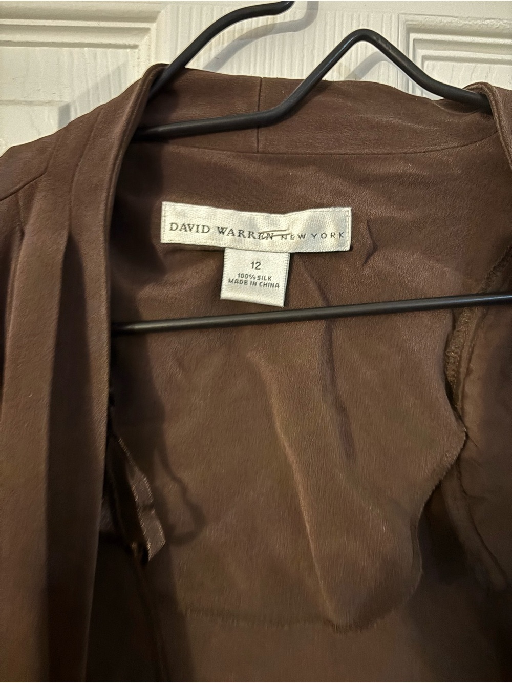 Women's Brown Silk dress